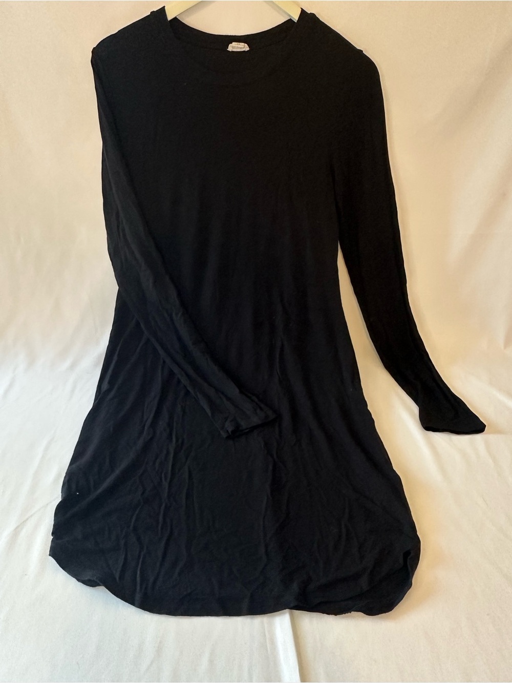 Garage Black Long Sleeve Midi Dress